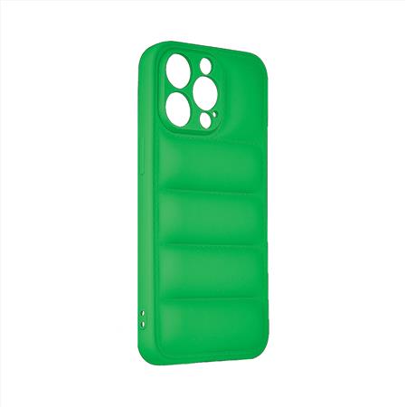 Funda Tipo Puffer Para iPhone 13 Pro Max Verde